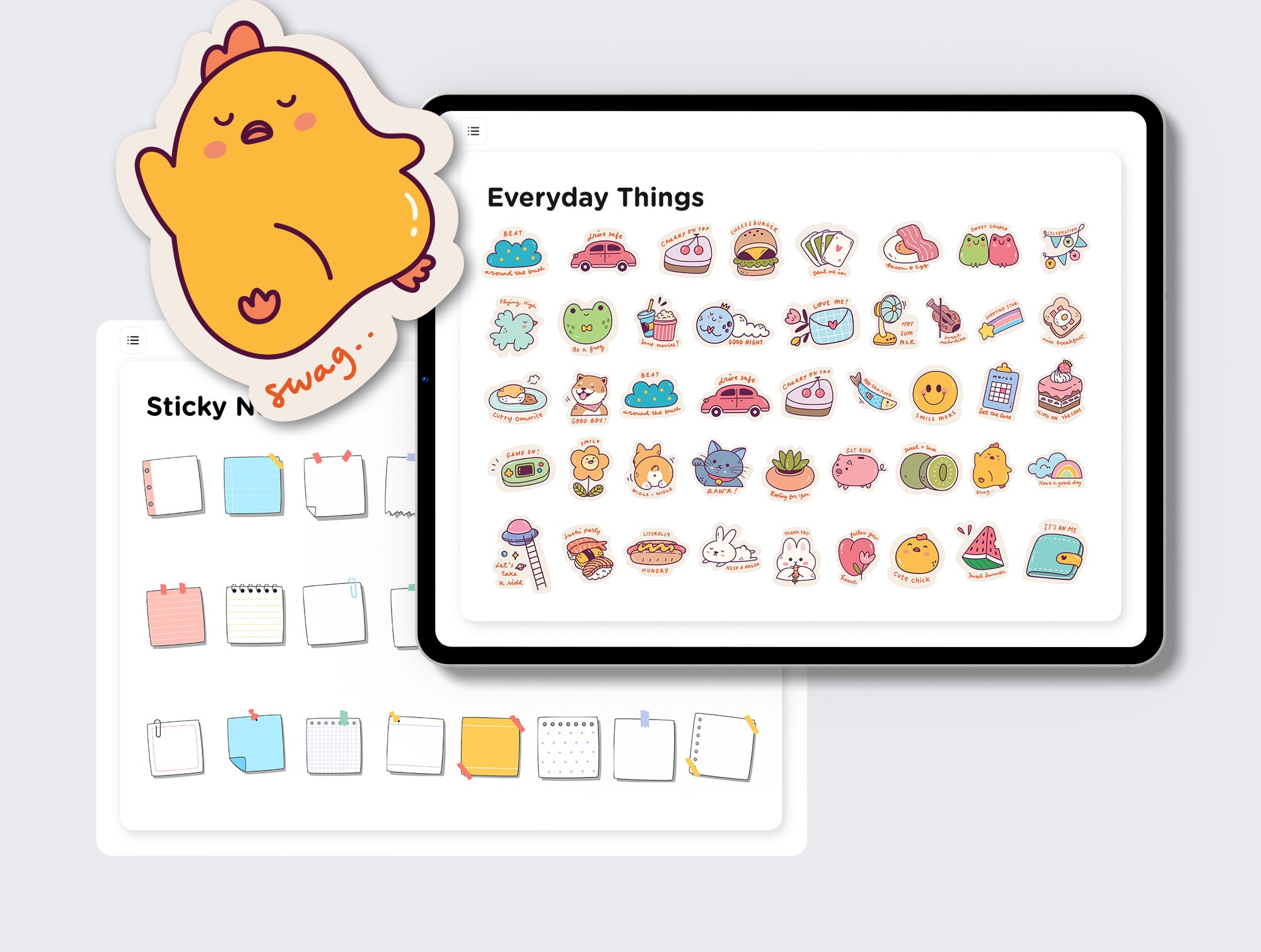 Kawaii Digital Sticker Book