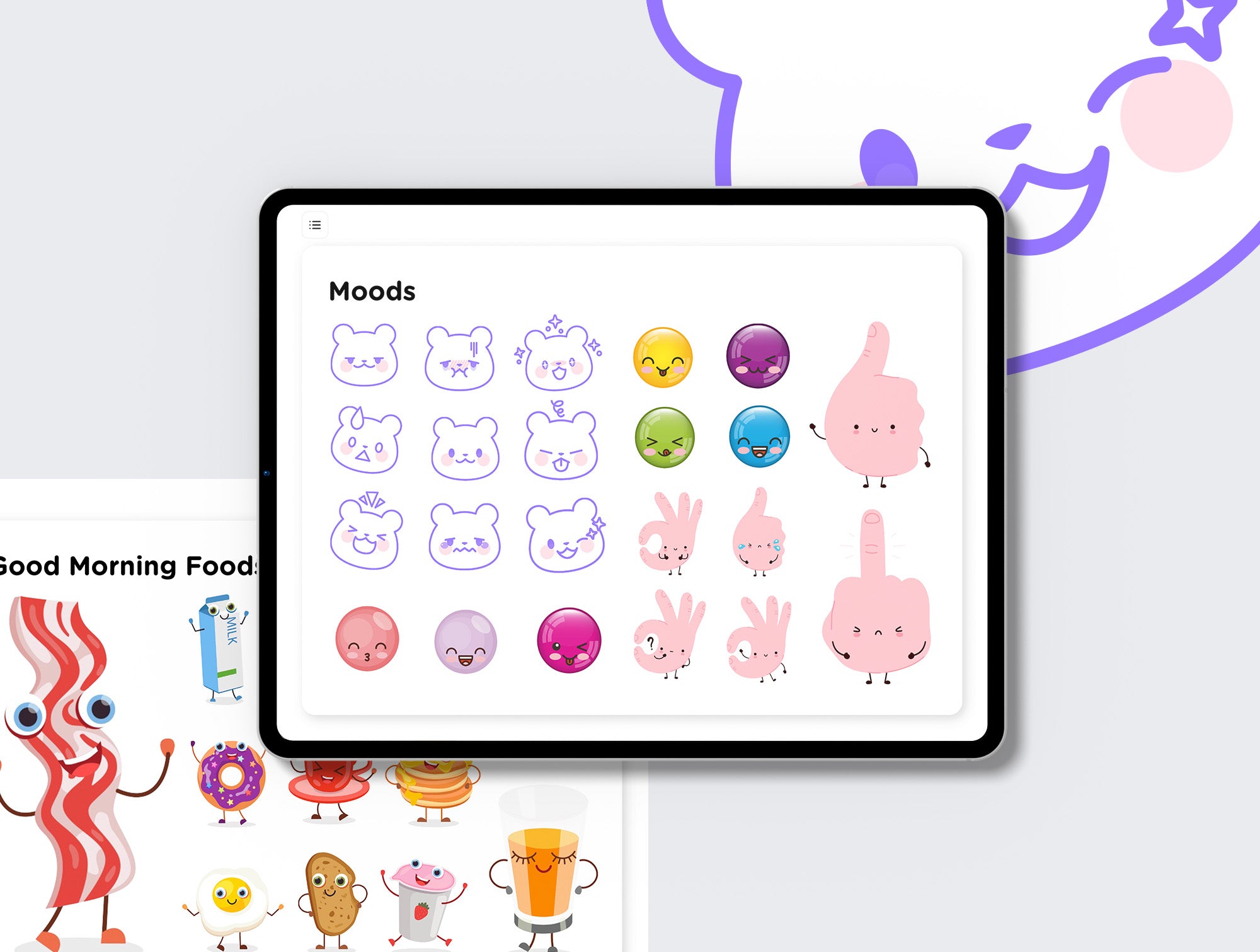 Kawaii Digital Sticker Book