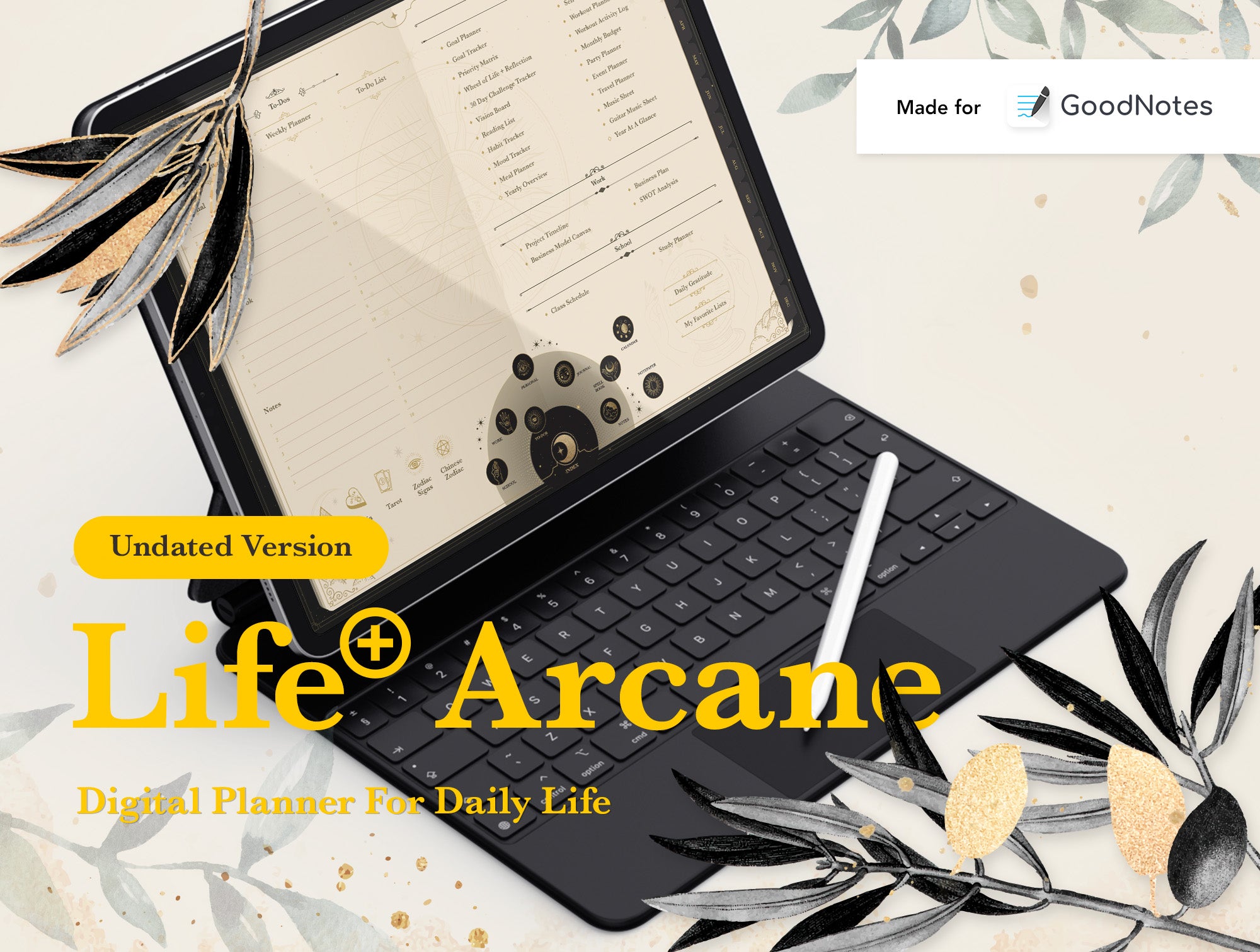 Life+ Arcane Undated Digital Planner