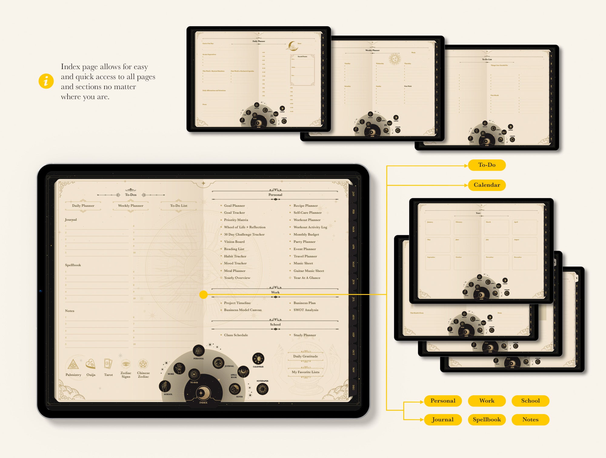 Life+ Arcane Undated Digital Planner