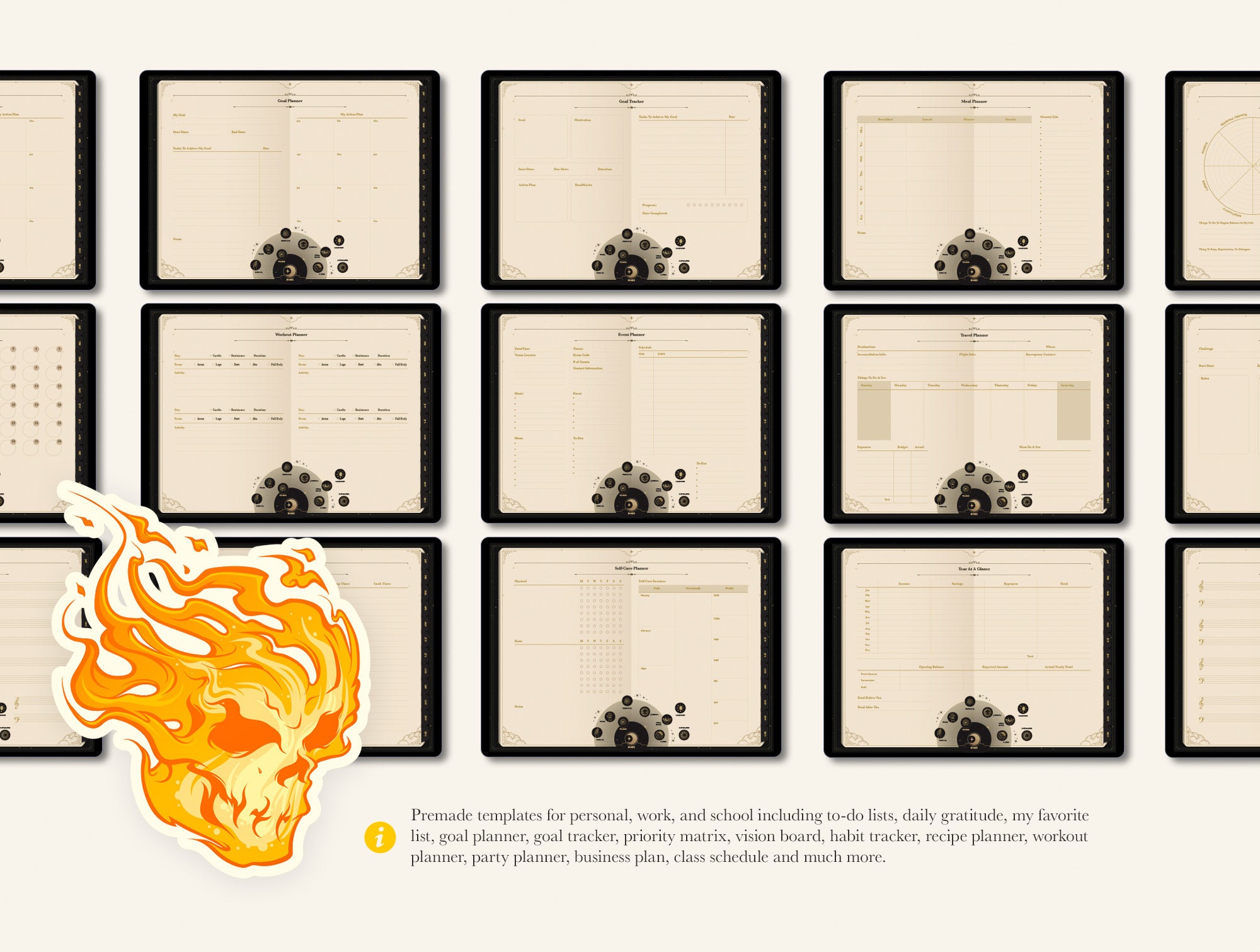 Life+ Arcane Undated Digital Planner