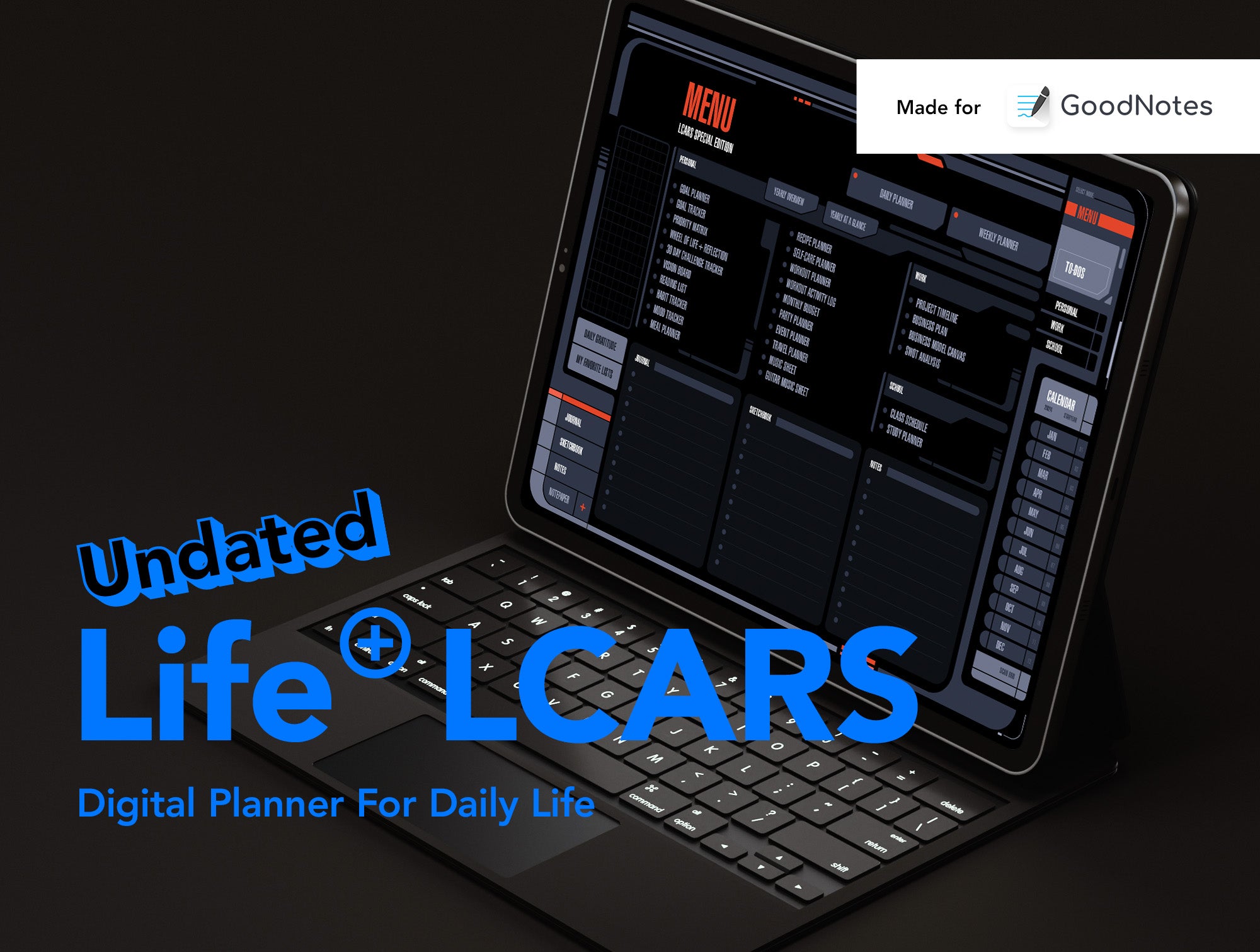 Life+ LCARS Undated Digital Planner