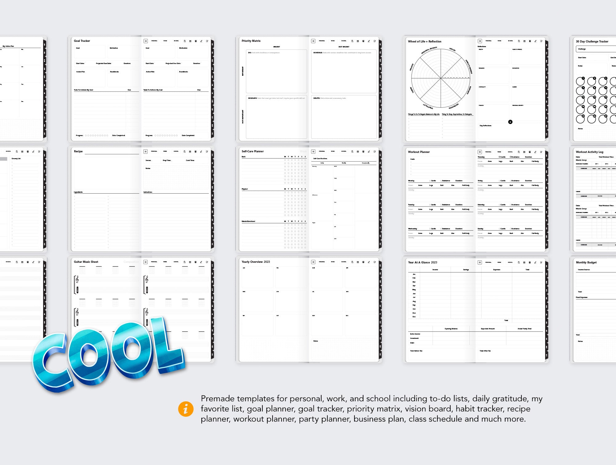 Life+ Undated Digital Planner