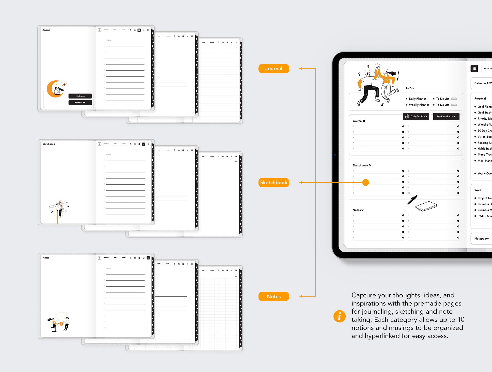 Life+ Undated Digital Planner