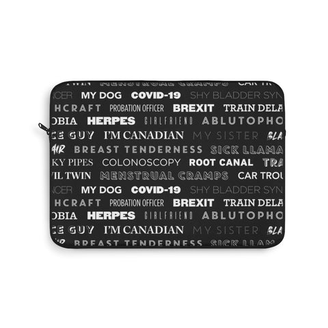Bad Alibi Laptop Sleeve