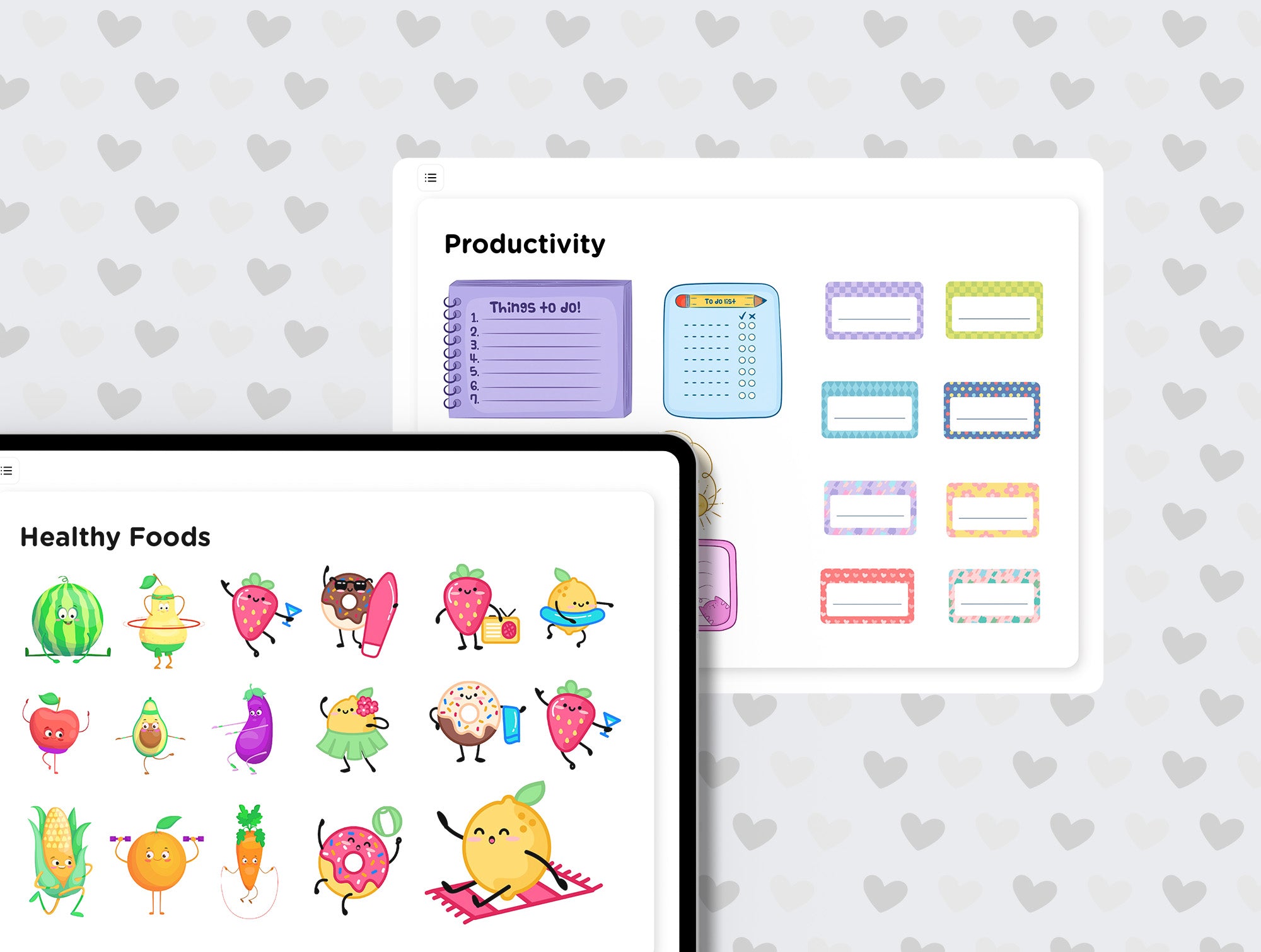 Kawaii Digital Sticker Book