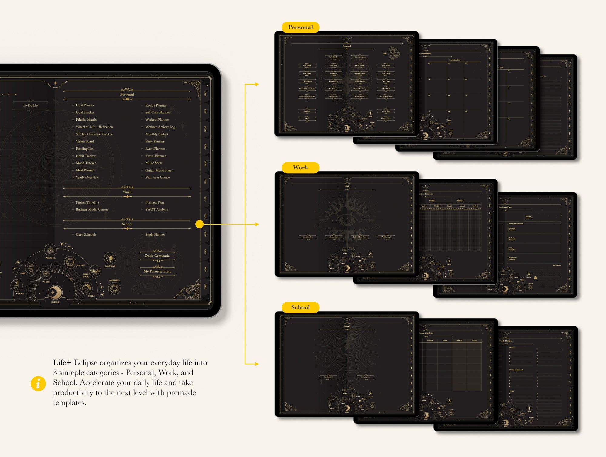Life+ Eclipse Undated Digital Planner