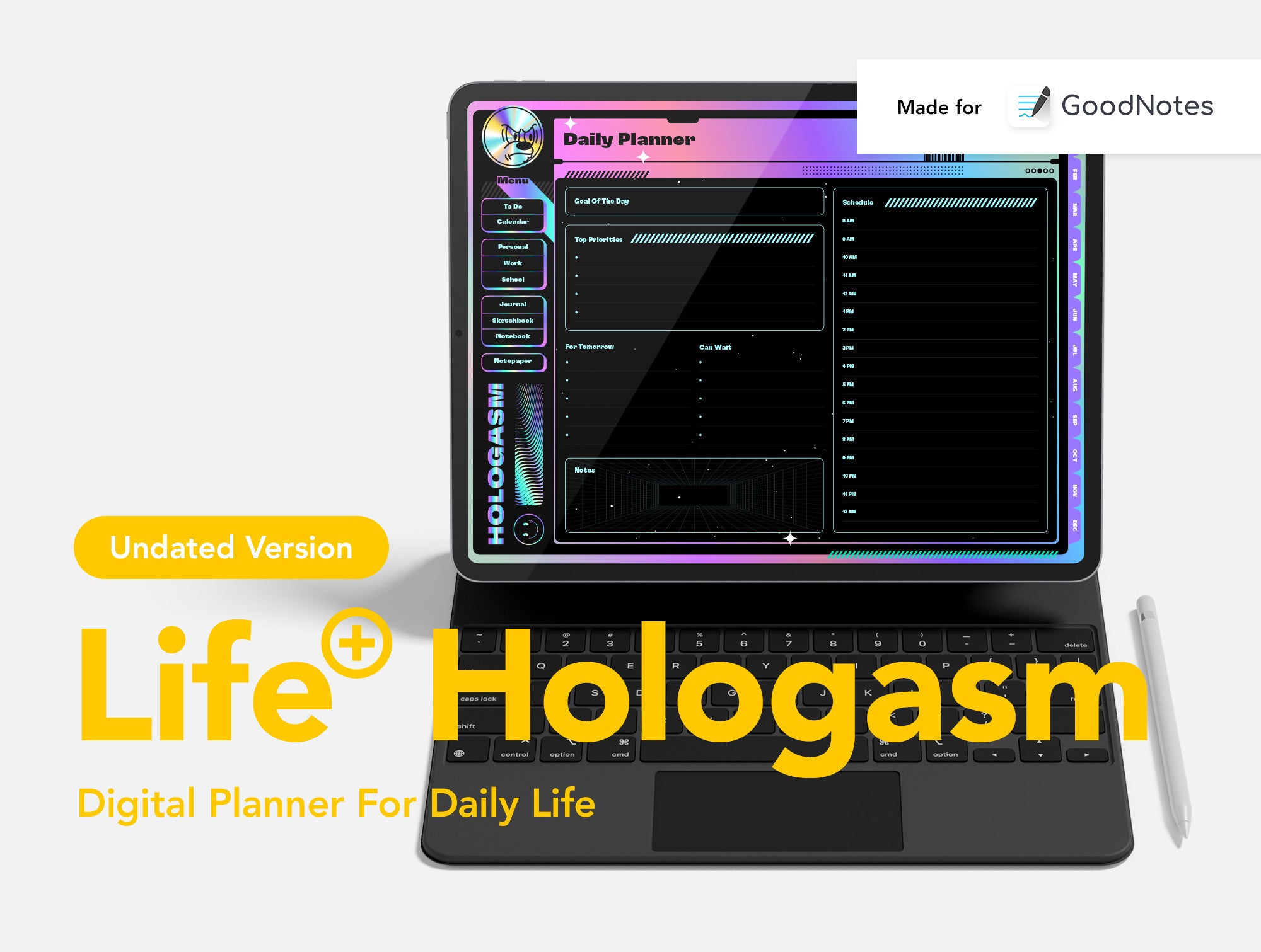 Life+ Hologasm Undated Digital Planner