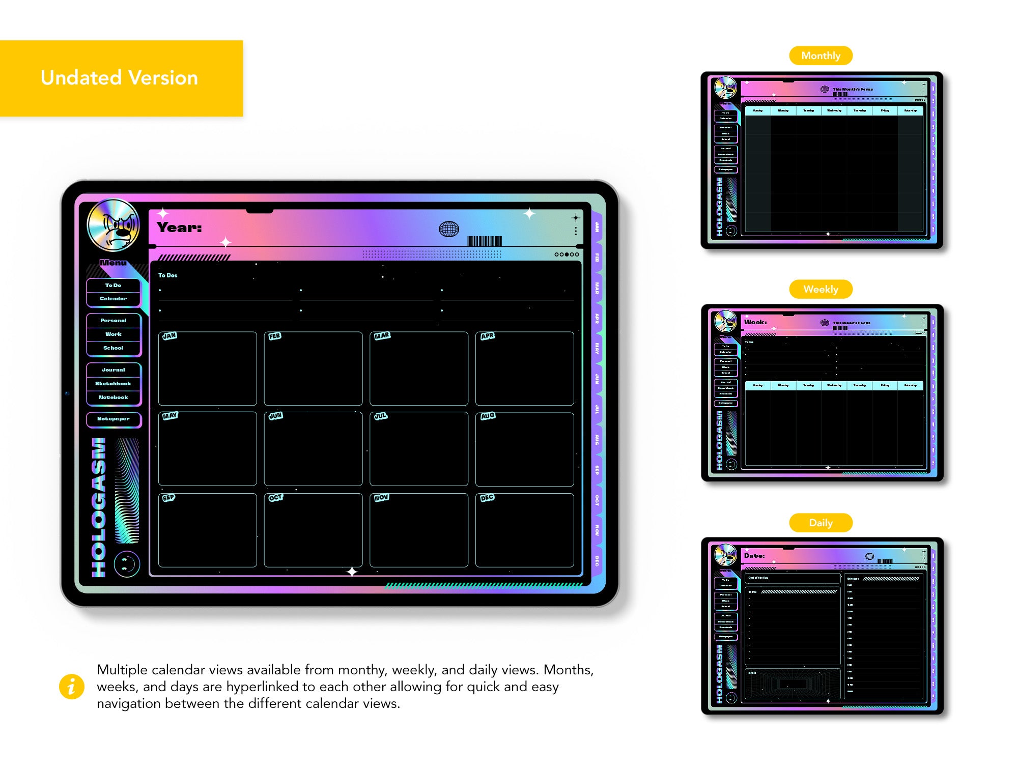 Life+ Hologasm Undated Digital Planner