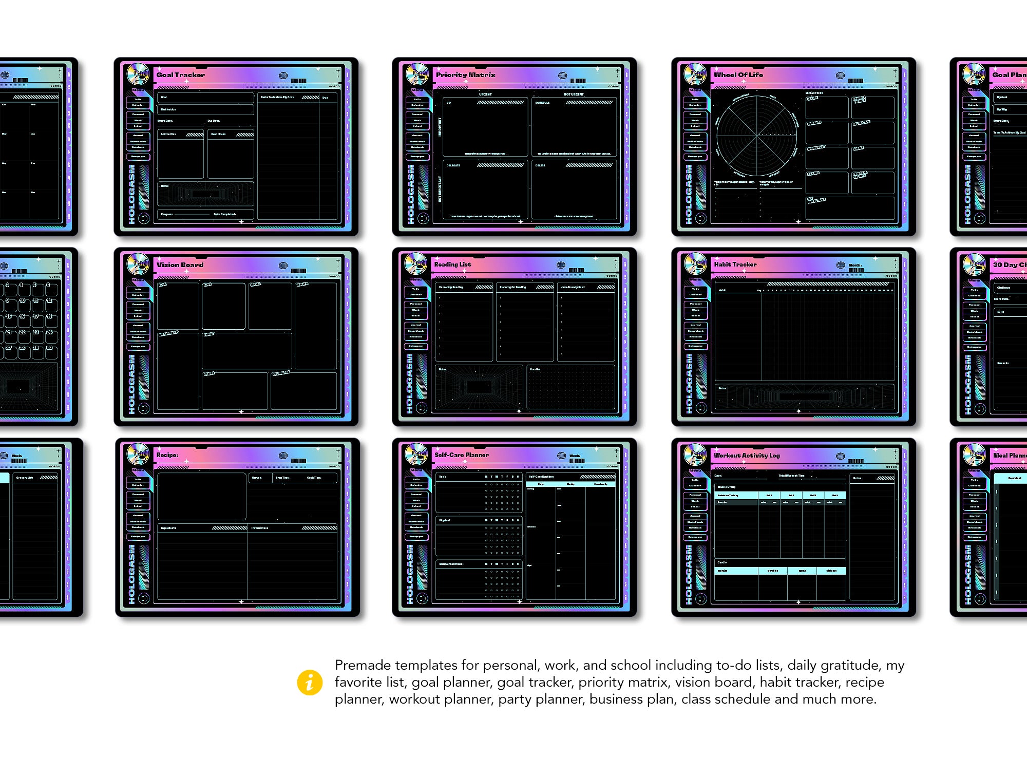 Life+ Hologasm Undated Digital Planner