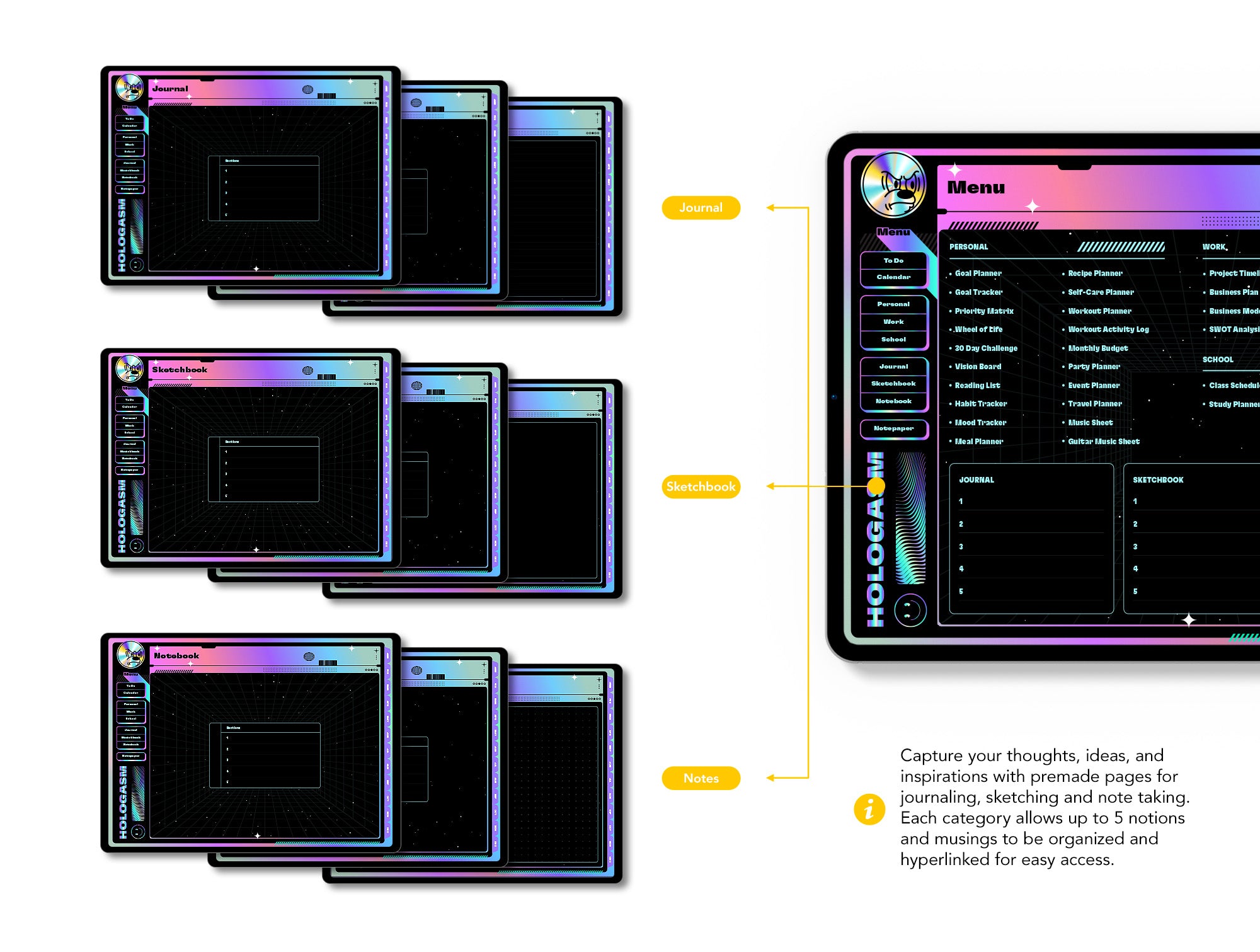 Life+ Hologasm Undated Digital Planner