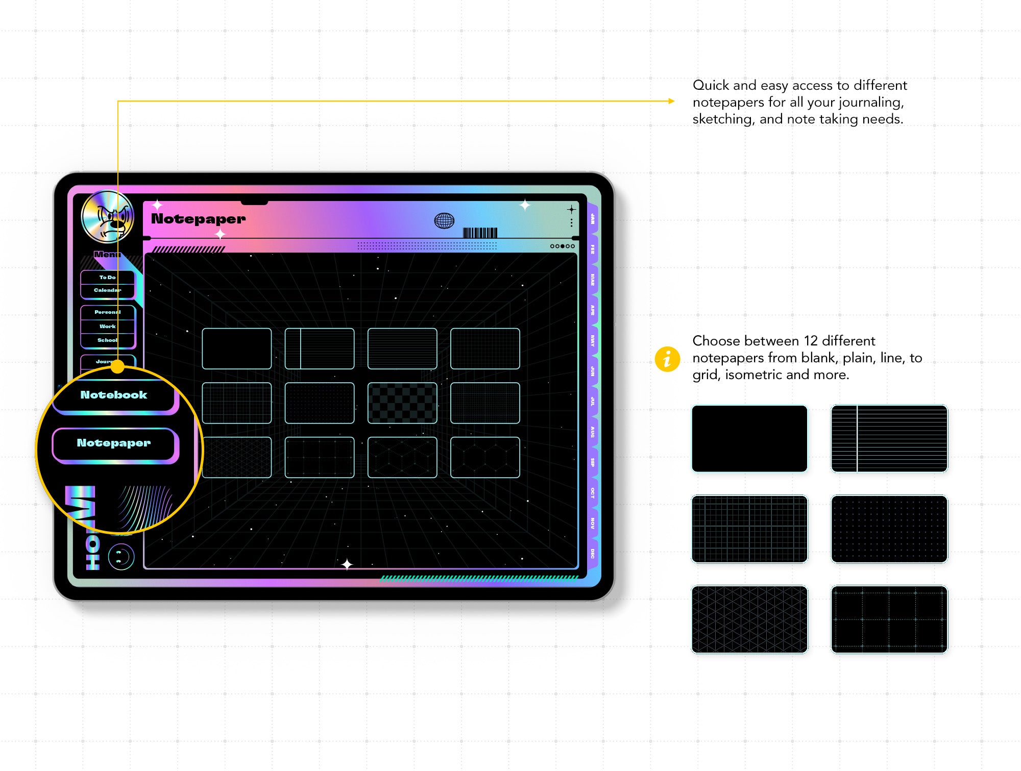 Life+ Hologasm Undated Digital Planner