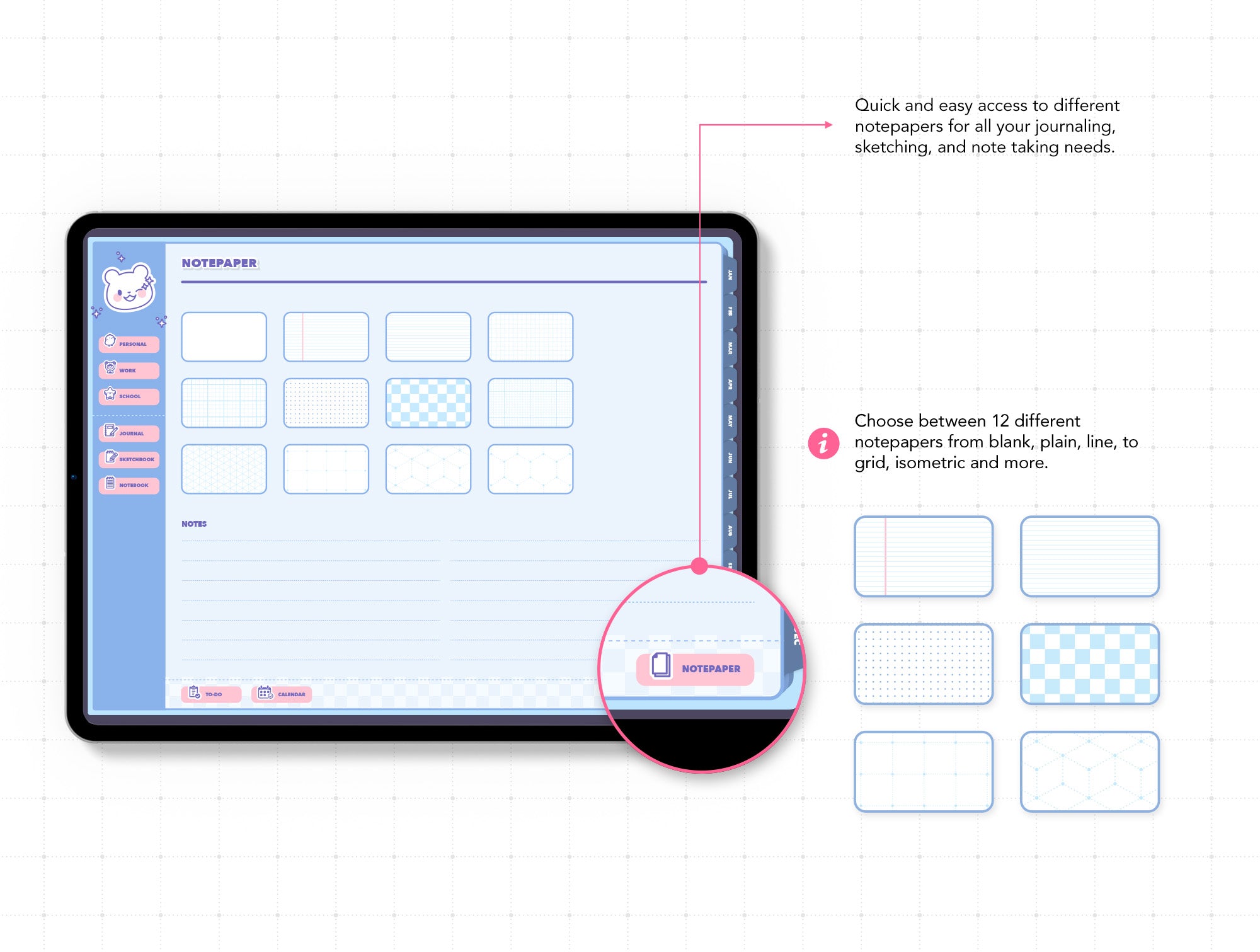 Life+ Kawaii Undated Digital Planner