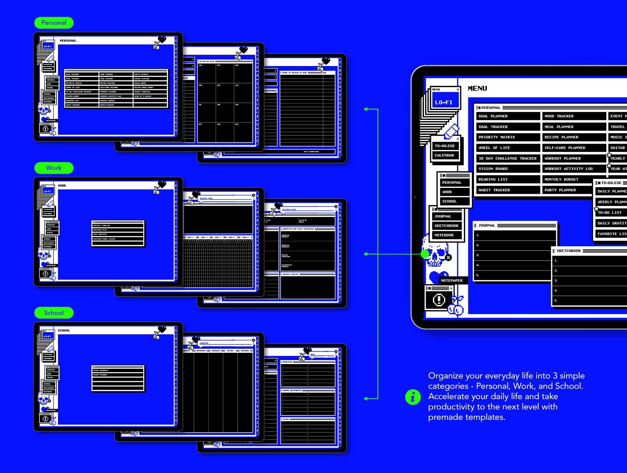 Life+ Lo-fi Undated Digital Planner