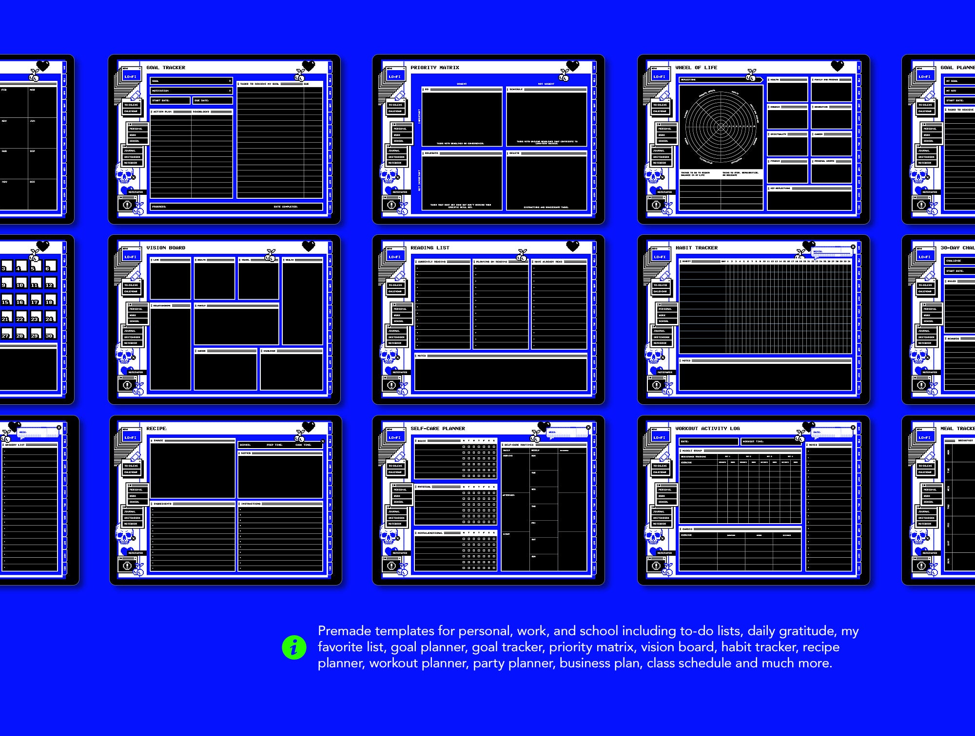 Life+ Lo-fi Undated Digital Planner