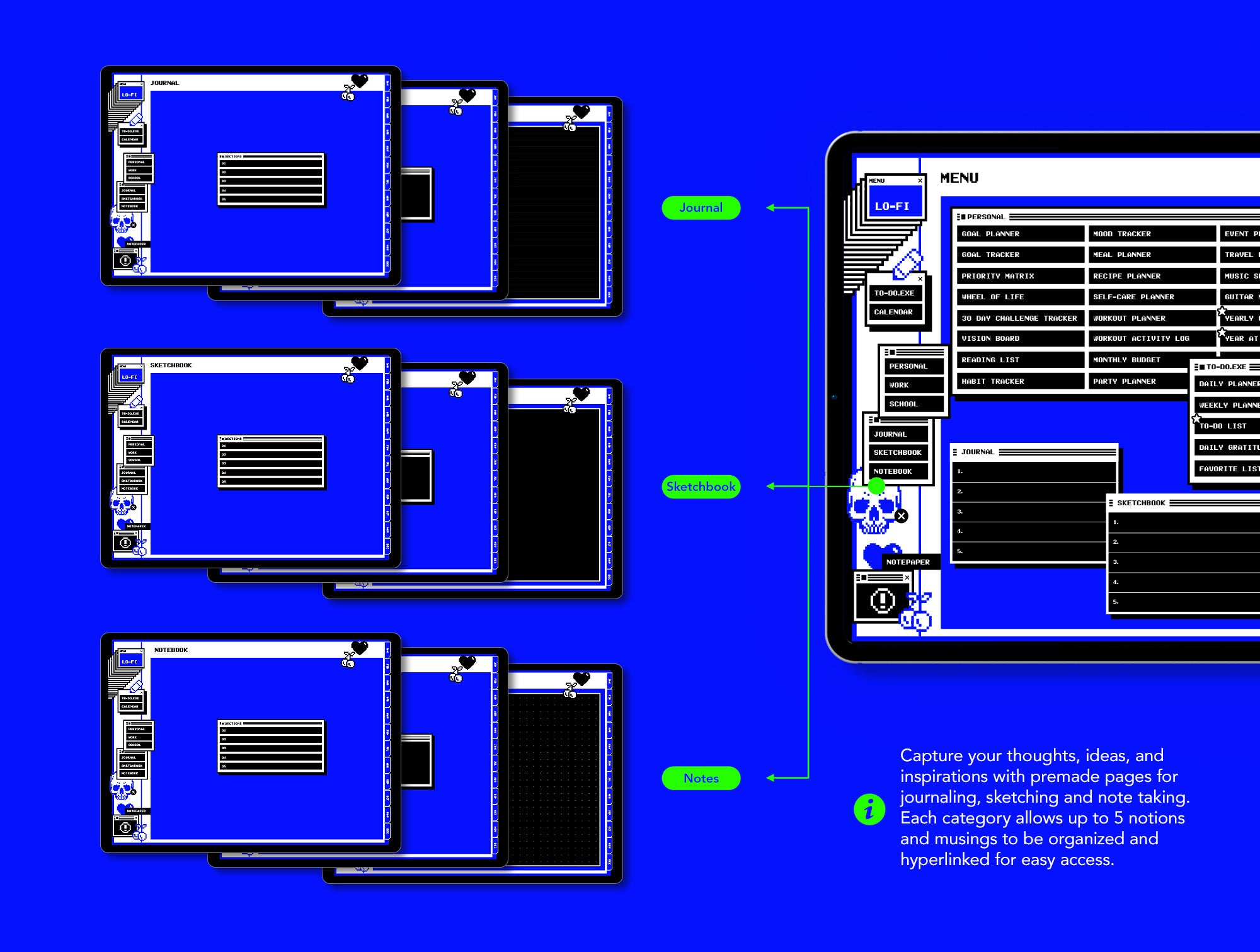 Life+ Lo-fi Undated Digital Planner