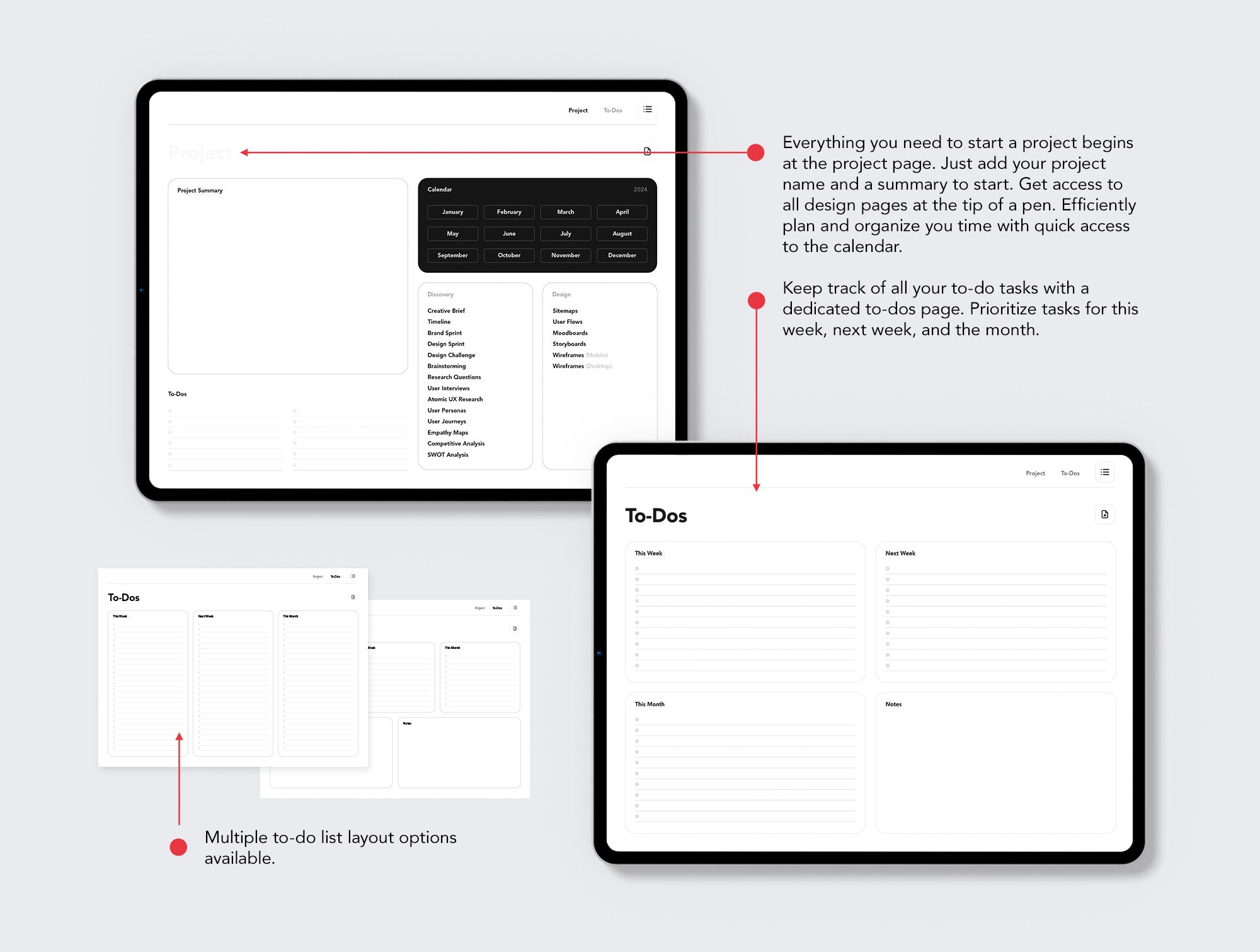 Designer+ Undated Digital Workbook & Planner