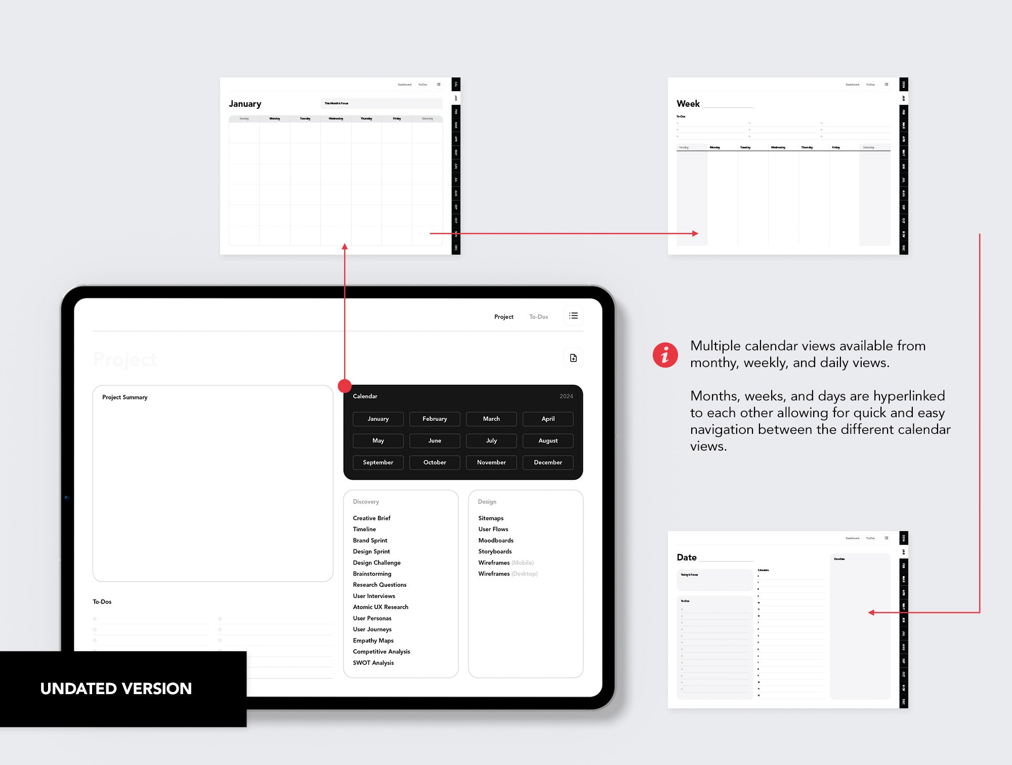 Designer+ Undated Digital Workbook & Planner