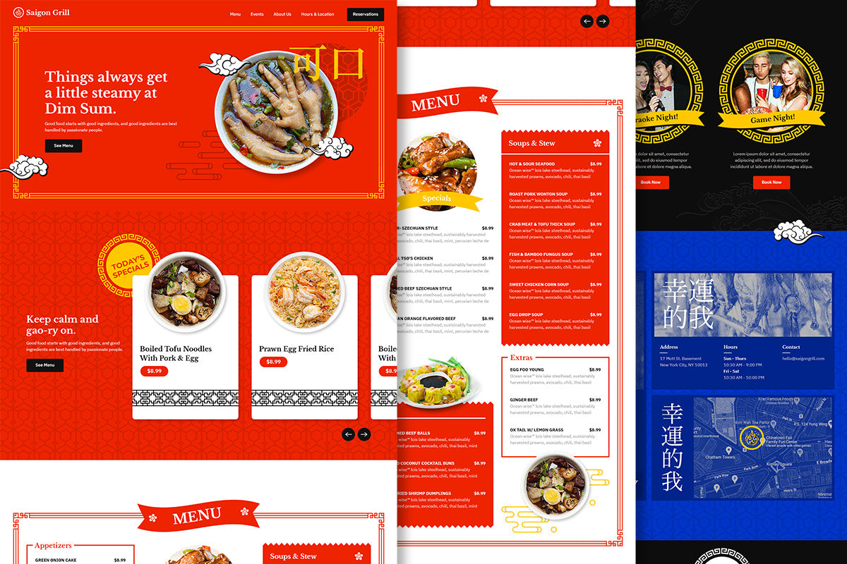 Saigon Grill UI Kit